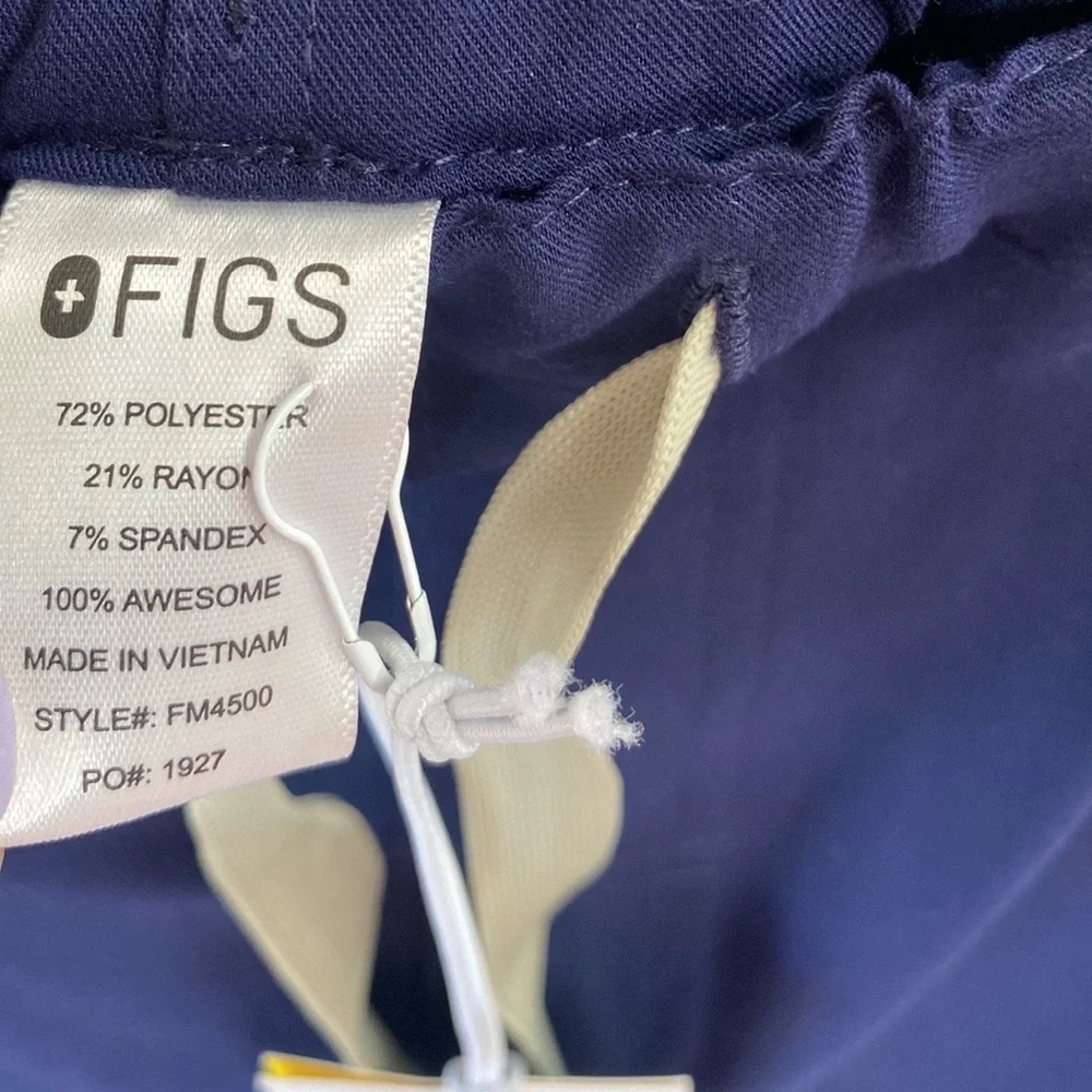 (A8) Figs Pisco‎ Basic Pants, Navy, Size Large